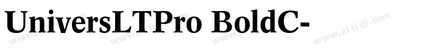 UniversLTPro BoldC字体转换